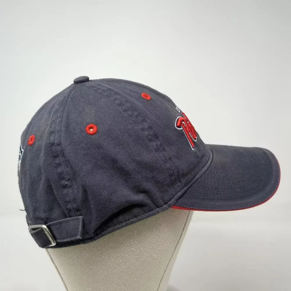 New England Patriots NFL Reebok Blue Red One Size Embroidered Adjustable Cap